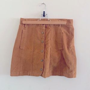 BDG high-waisted corduroy mini skirt